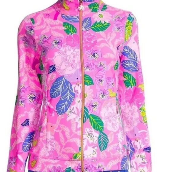 NWT Lilly Pulitzer Luxletic Brittana Jacket - Best of Friends tennis Size L - Picture 2 of 6
